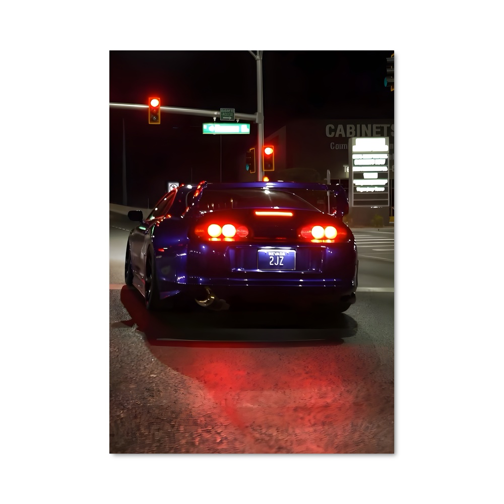 Poster Nuit Vrombissante – affiche Toyota